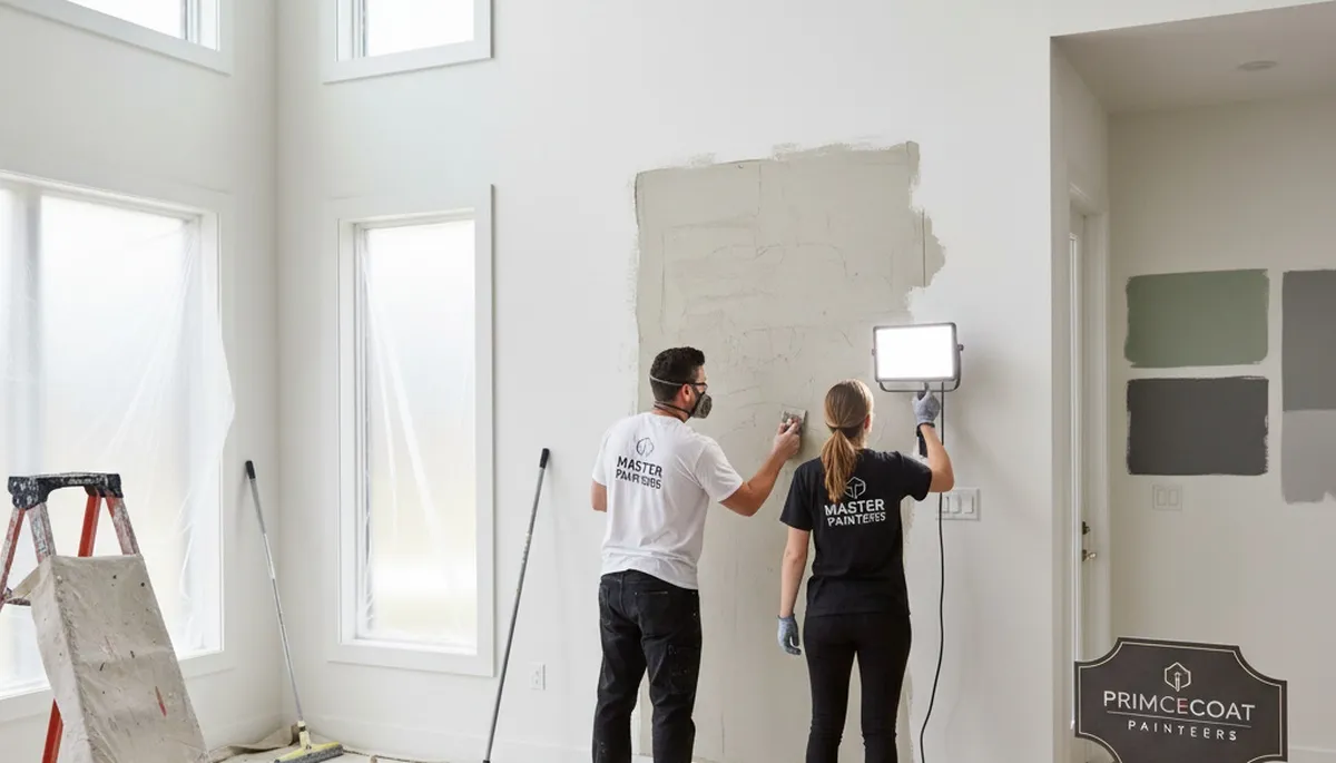 Professional drywall repair and painting in Fort Wayne, IN restoring smooth, crack-free interior walls